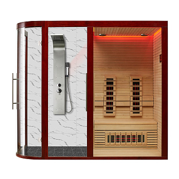 Инфракрасная сауна Mexda WS-1811 красный кедр 2400*1200*2100
